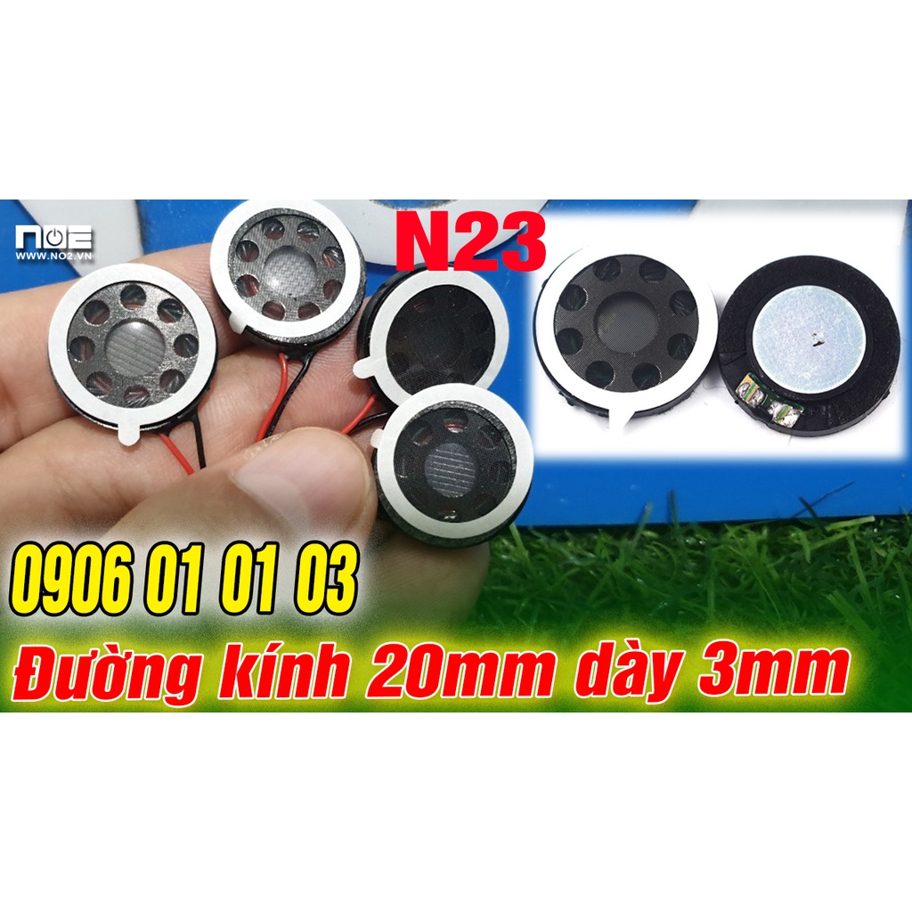 Loa độ laptop N23, loa tròn đường kính 20 8 ôm 1w giá 1 chiếc