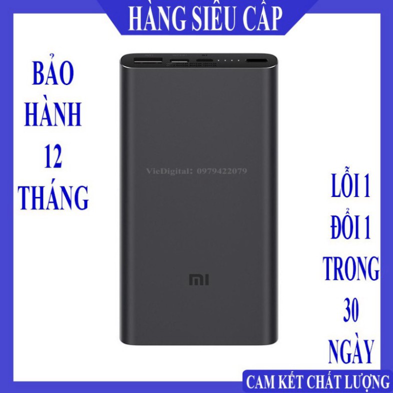 SIÊU PHÂM HẠ GIÁ [Xiaomi Gen3] Sạc Dự Phòng, Pin Sạc Dự Phòng Xiaomi Type-C gen3 pro 10000mAh-Hỗ trợ sạc nhanh 18W Cả 2 