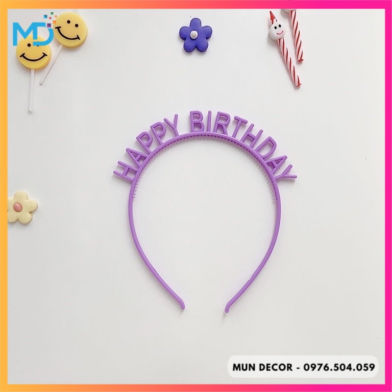 Bờm Sinh Nhật Happy Birthday Dễ Thương Nhiều Màu