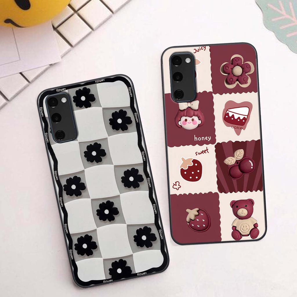 Ốp Samsung S20 Fe in hình trái tim, caro kẹo ngọt đầy cá tính siêu đẹp siêu chất