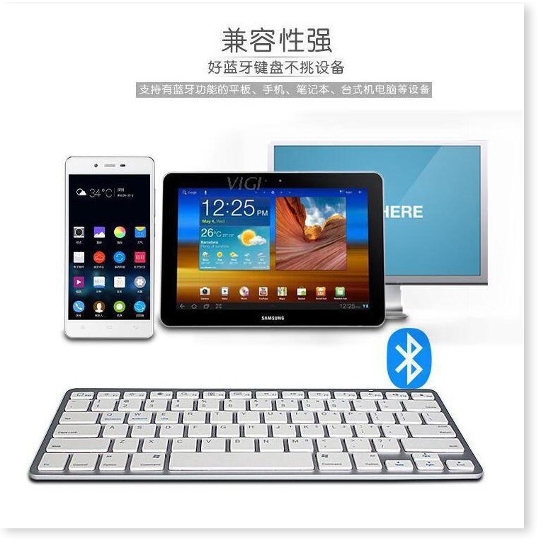 Bàn phím   GIÁ VỐN    Bàn phím Bluetooth không dây tương thích với nhiều thiết bị:ipad,samsung Galaxy, máy tính bảng 1