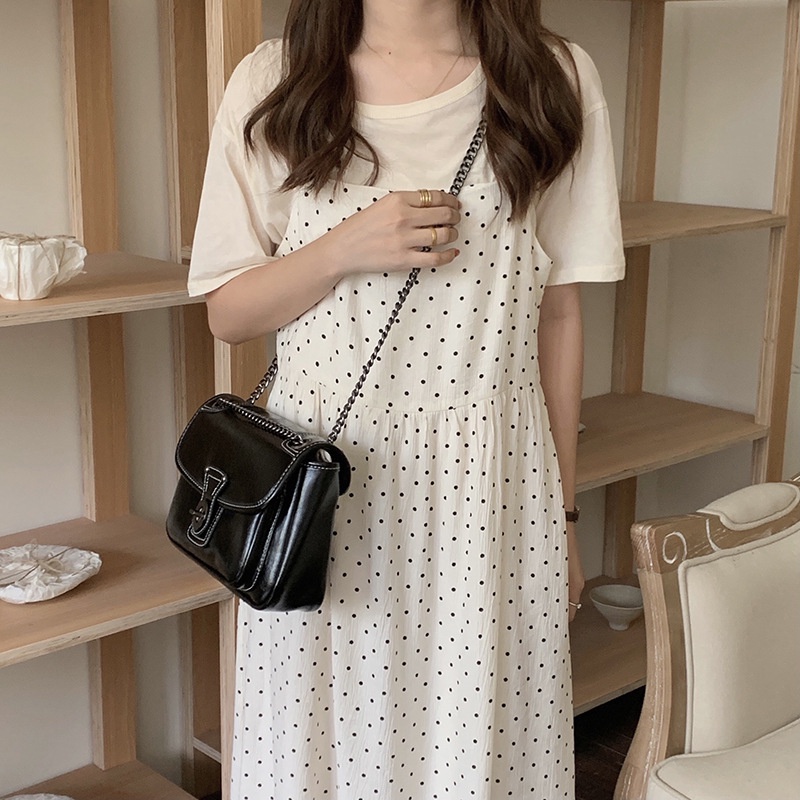 Túi đeo chéo IELGY có khóa phong cách thời trang Hàn Quốc