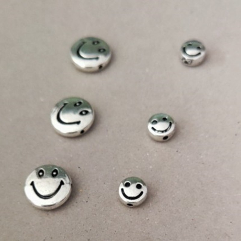 Bộ 10 hạt xâu chuỗi tròn hình mặt cười có lỗ làm đồ thủ công diy | BigBuy360 - bigbuy360.vn