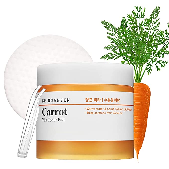 Pad làm sạch sáng da BRING GREEN CARROT TONER PAD