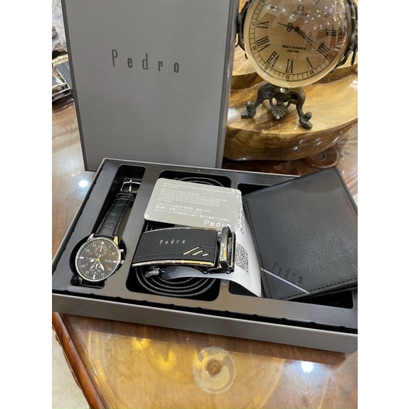 Set 3 chi tiết pero dây  lưng đồng hồ ví fullbox tặng kèm túi giấy cầm tay