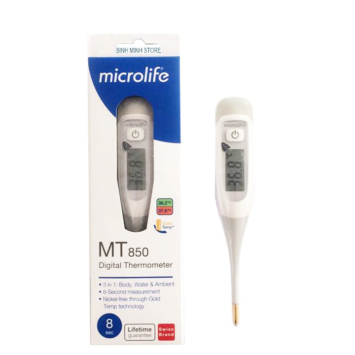 ✅ Nhiệt Kế Điện Tử- Microlife MT850, Kết Quả 8 Giây -VT0143