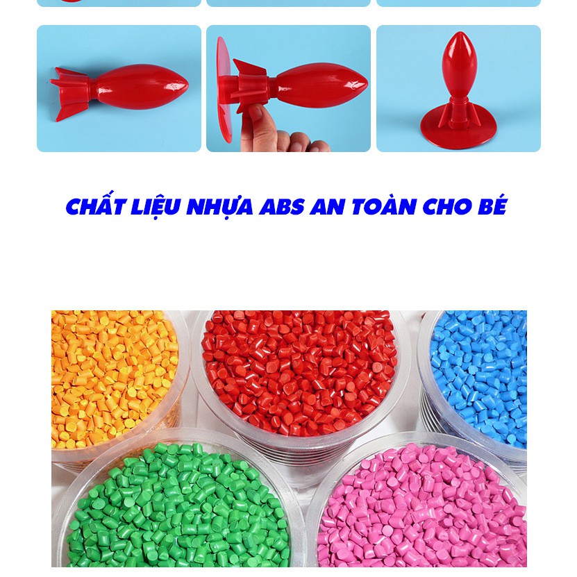 Tên Lửa Nước Khoa Học - Đồ Chơi Giáo Dục Cho Bé Tập Làm Thí Nghiệm