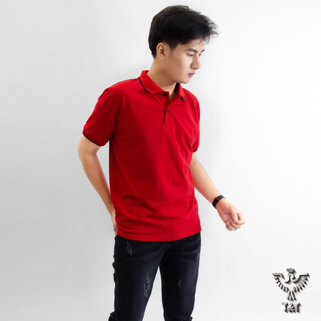 Áo thun nam áo polo nam cổ bẻ tay ngắn chất thun cotton co dãn thoáng mát kiểu dáng hàn quốc PL202