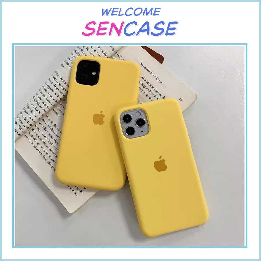 ỐP CHỐNG BẨN màu vàng logo táo cho iphone 6/6s/7/8/6splus/6plus/7plus/8plus/X/Xs/Xsmax/11/11promax