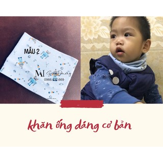 Vải chống thấm cotton hoạ tiết cho bé trai/ bé gái🧣khăn quàng cổ cho bé