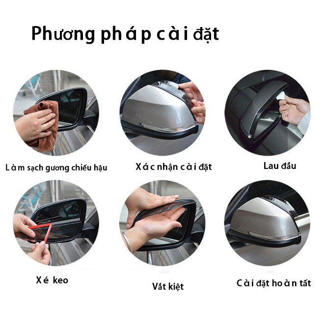 【2 Pcs】Car rearview mirror rain shield rain eyebrow glass mirror rear mirror mirror reversing mirror rain shield rainboard universal | BigBuy360 - bigbuy360.vn