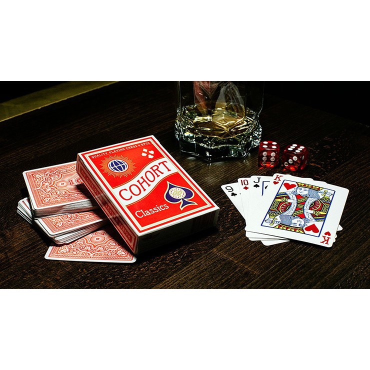 Bài tây, bài ảo thuật Cohorts Blue/Red (Luxury-pressed E7) Playing Cards - Hàng chính hãng [Hàng Mỹ]