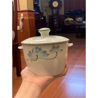 Thố sứ chưng yến chuẩn Bát Tràng