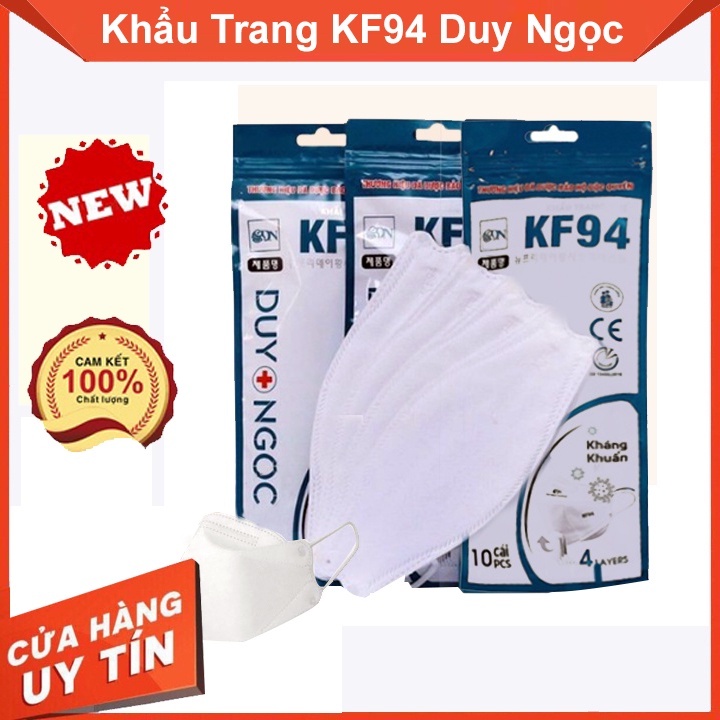 [CHÍNH HÃNG] 50 Khẩu Trang KF94 Duy Ngọc, DN MASK, Tiêu Chuẩn Hàn KF94 Hàng Chính Hãng Chống Bụi Mịn Bami Health Store