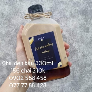 156 chai nhựa pet dẹp bầu 330ml chai nhựa pet 330ml