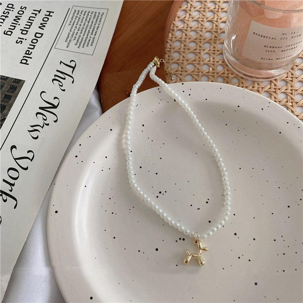 Vòng cổ Đính Hạt Hình Động Vật Đơn Giản Phong Cách VANES1