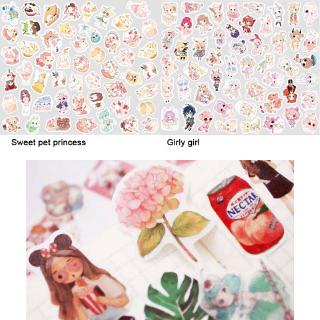Set 100 miếng dán nhiều kiểu dáng dễ thương