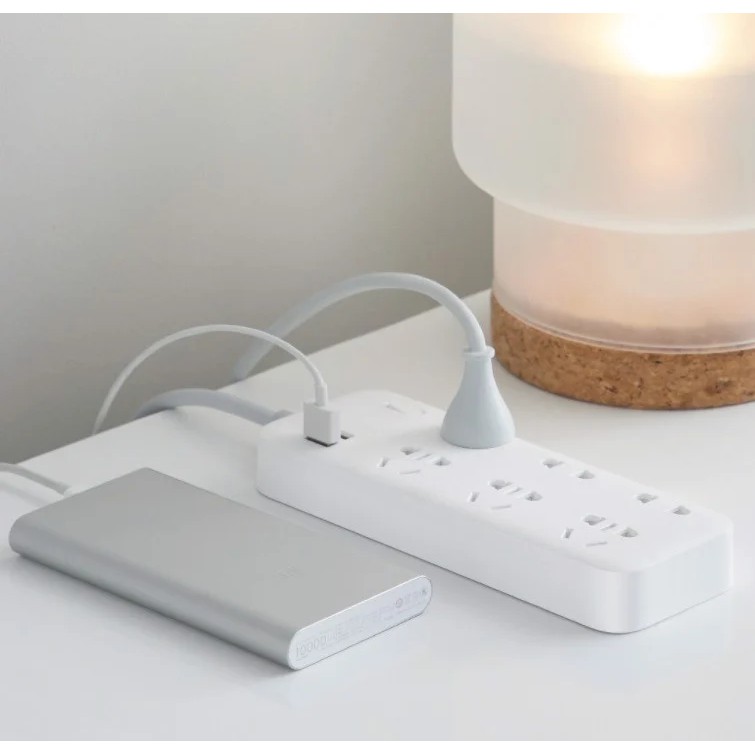 Ổ cắm Xiaomi Zmi Power Strip 6 cổng 2 usb CX05 - Bảo hành 3 tháng