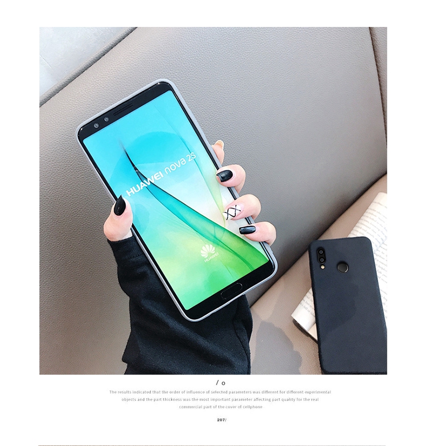 Ốp điện thoại mềm nhám chống dấu vân tay thời trang cho Huawei Nova 4e 4 3 3i 3e 2i