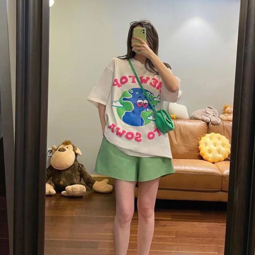 Set Đồ Thể Thao Ngắn Form Rộng Thời Trang Năng Động Cho Nữ