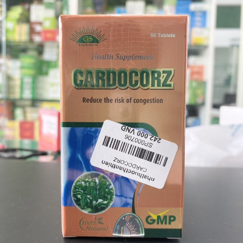 Cardocorz – Hỗ trợ giảm đau thắt ngực do thiếu máu cơ tim, người đặt stent và có nguy cơ đột quỵ