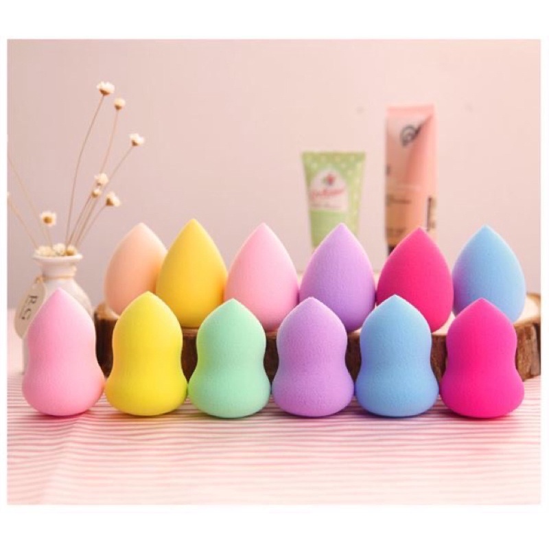 Siêu Mịn bông tán kem nền makeup - mút đánh phấn dặm nền trang điểm hồ lô trứng tròn