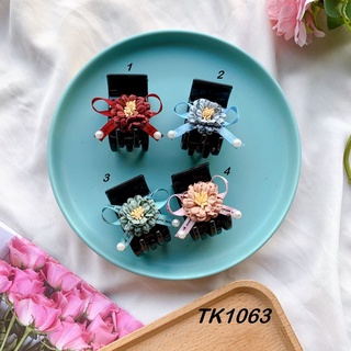 { tk1063 { kẹp gắp nơ đính ngọc - hàng thiết kế cao cấp
