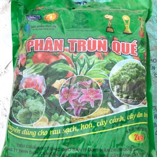 Phân trùn quế túi 2kg đẹp