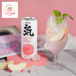 NƯỚC UỐNG CÓ GA GENKI VỊ ĐÀO 330ml