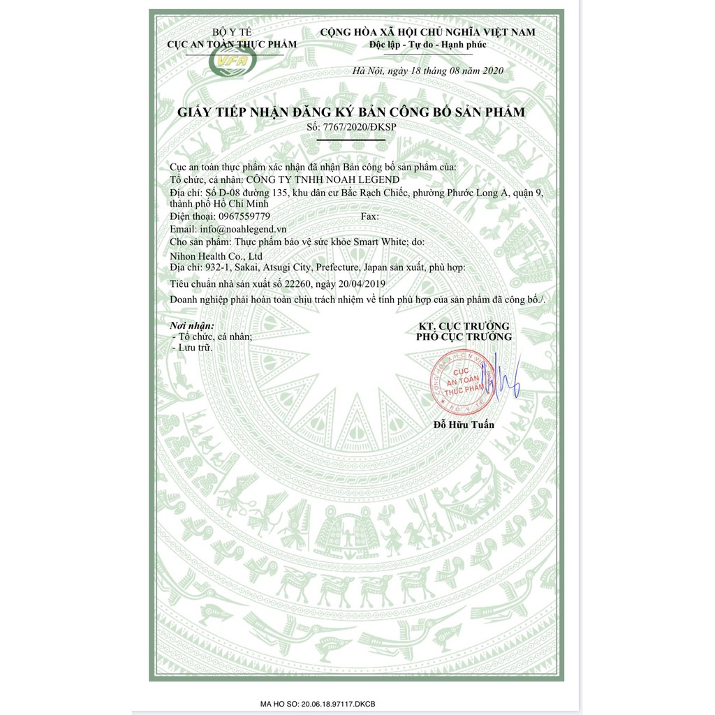 Viên uống trắng da Smart White Nhật Bản 120 viên | Thế Giới Skin Care