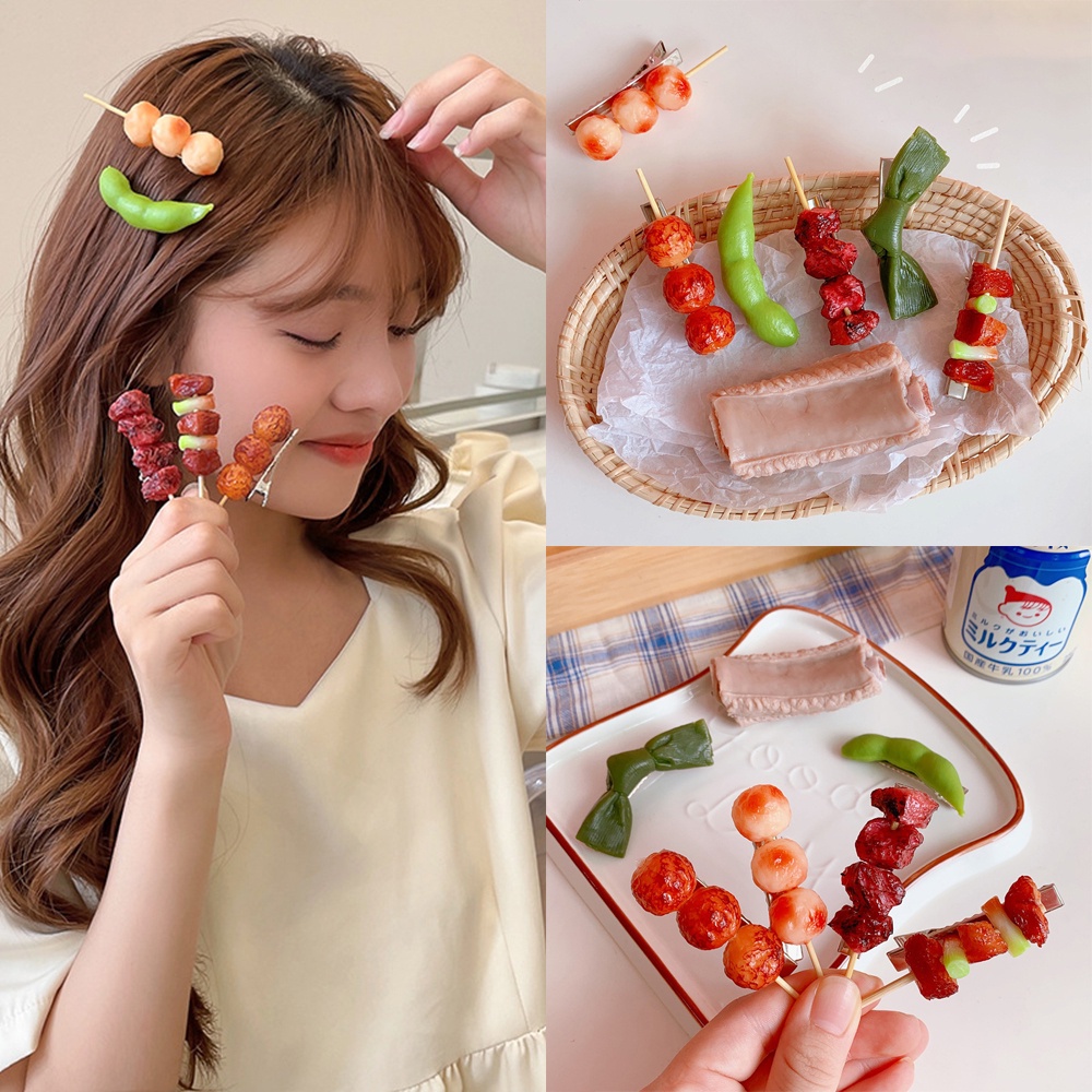 Kẹp tóc hình thức ăn độc đáo dễ thương