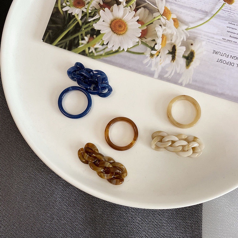 Set nhẫn thiết kế đơn giản thời trang cho nữ