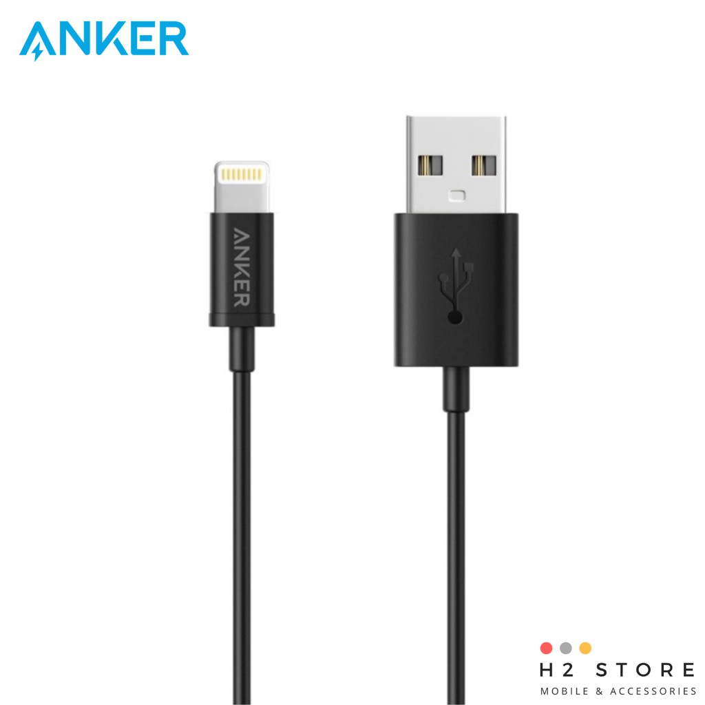 Cáp Anker MFI USB To Lightning dài 0.9 mét - A7101