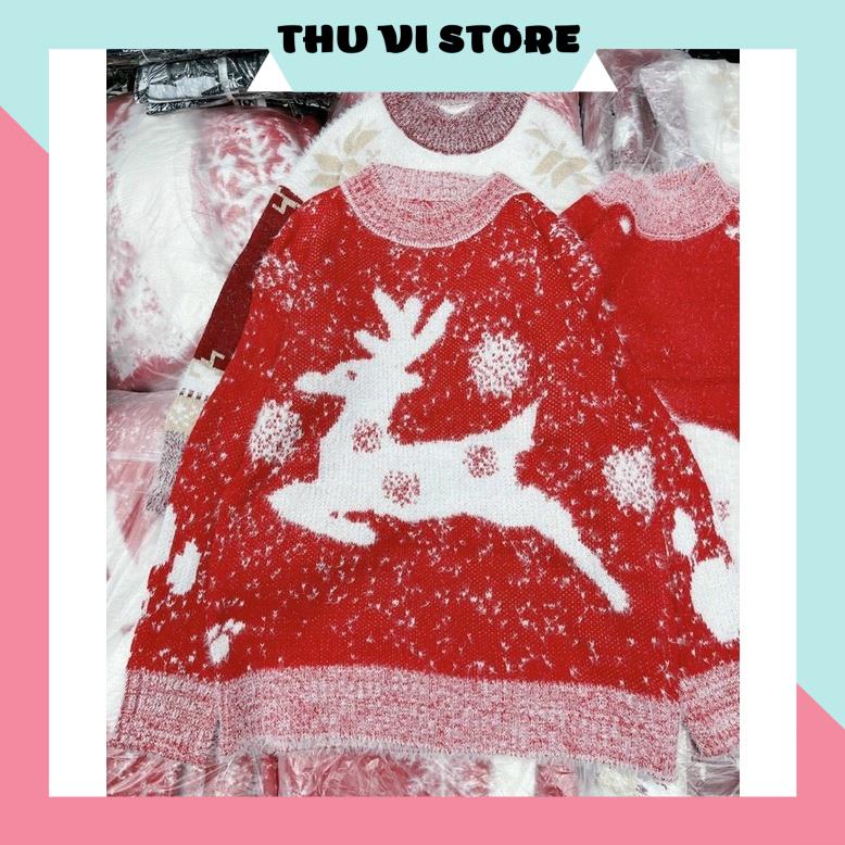 Áo Len Họa Tiết Noel Áo Len Nữ Form Rộng, Áo Len Giáng Sinh Xịn Xò Ấm Áp Mùa Đông (Kèm Ảnh Thật). | BigBuy360 - bigbuy360.vn