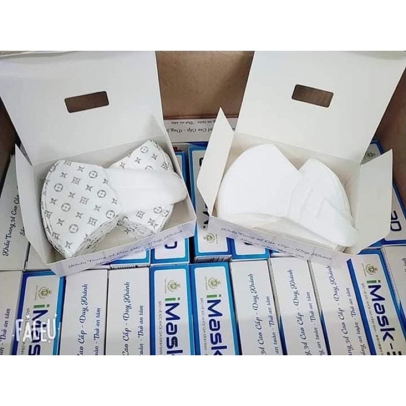 Combo 50c Khẩu Trang 3D Mask ( Trắng và Hoạ Tiết ) KTYT 4 Lớp | BigBuy360 - bigbuy360.vn