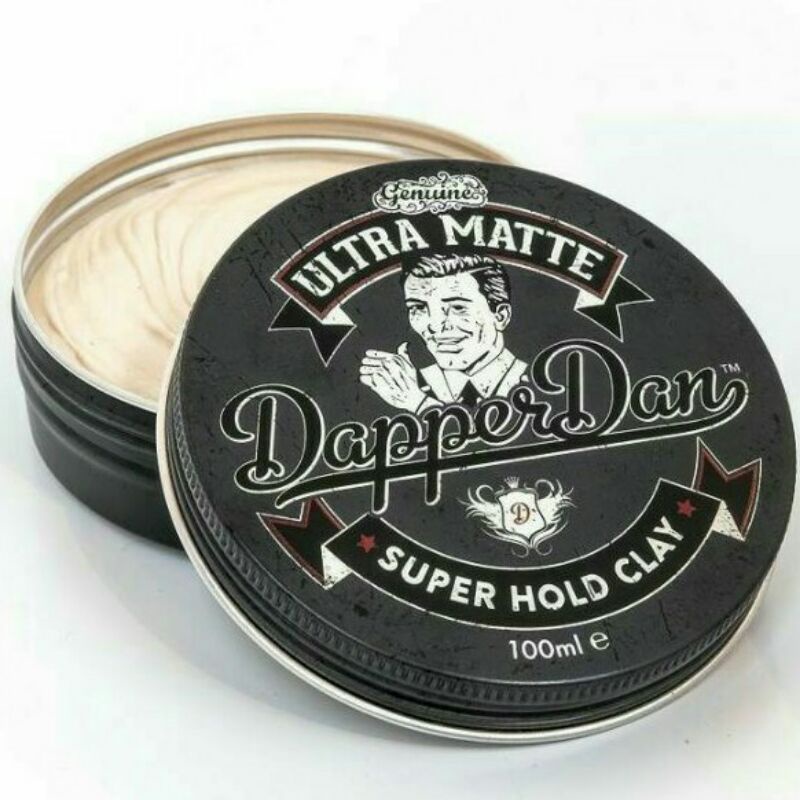 Sáp Vuốt Tóc Dapper Dan Super Hold Clay Ultra Matte 100ml