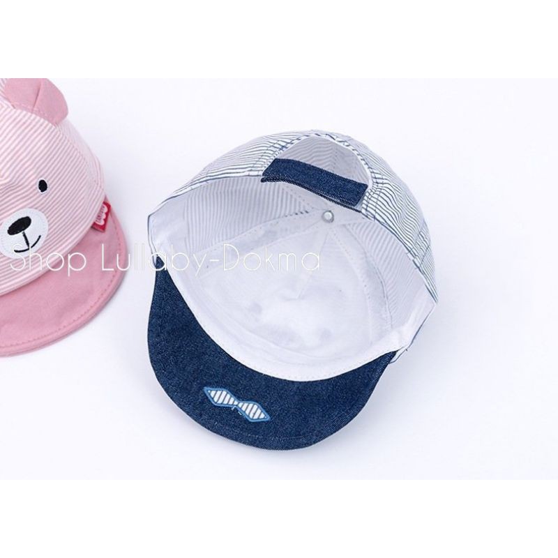 Mũ Gấu kẻ sọc đáng yêu cho bé (Sz 4-12m)