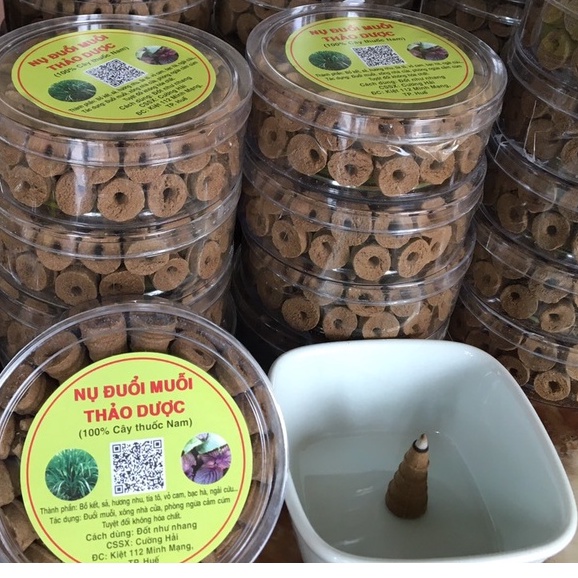 Hộp Nụ đuổi muỗi thảo dược 100% TỰ NHIÊN ( vỏ bưởi, cam, sả, bồ kết,...)