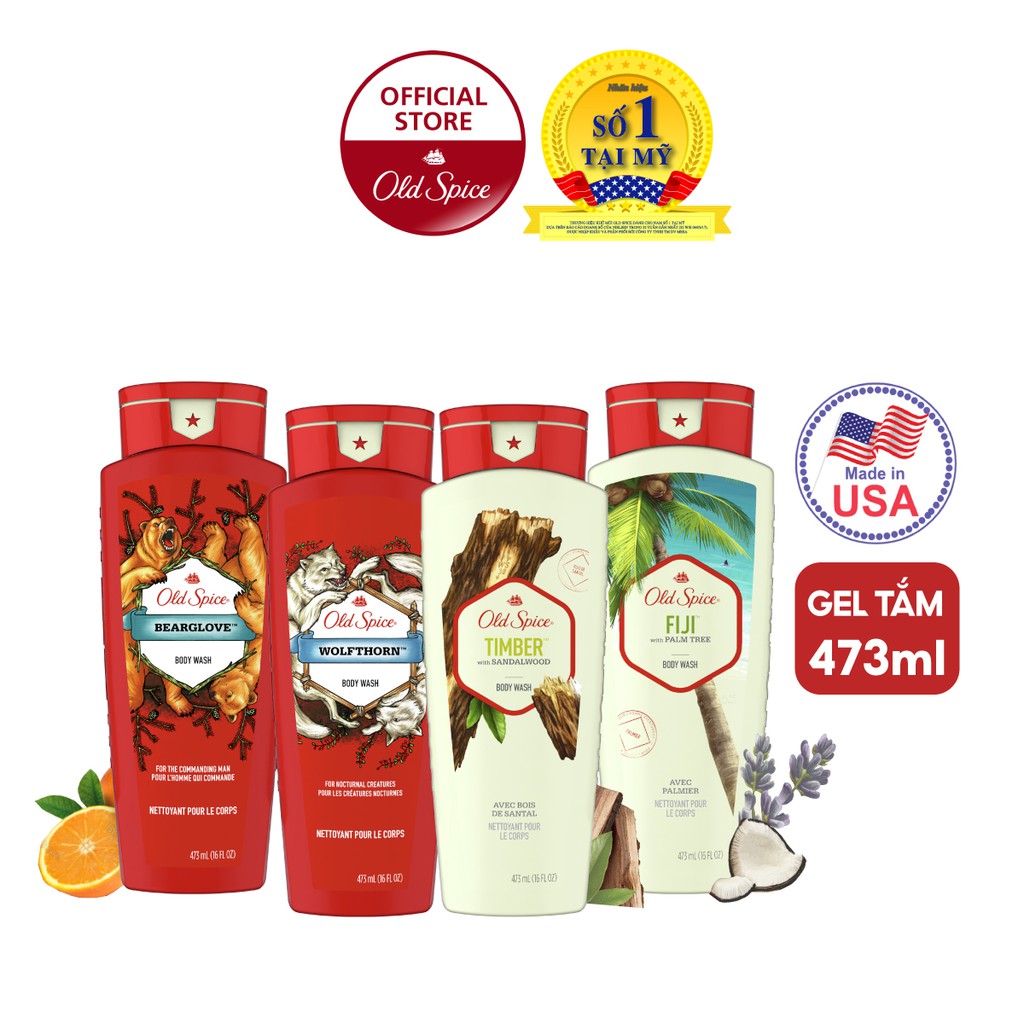 Sữa tắm Old Spice nhiều mùi hương 473ml | BigBuy360 - bigbuy360.vn