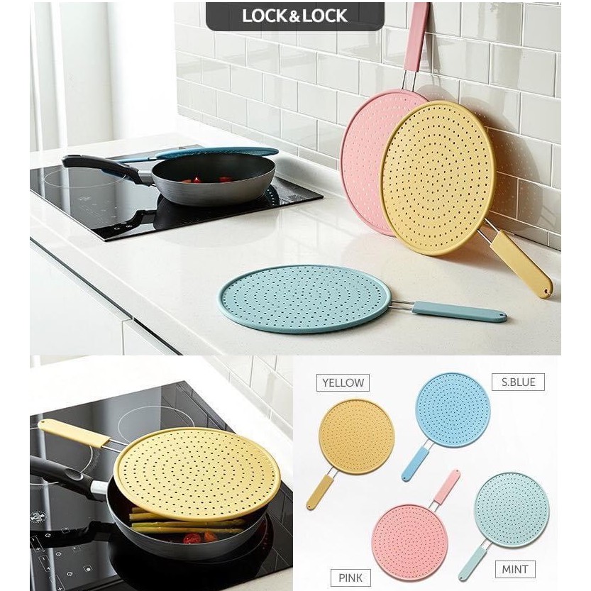 Nắp chống văng dầu Lock&Lock bằng Silicone 28cm CKT206