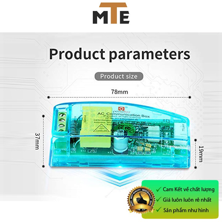 Công tơ điện tử đa năng PZEM-004T AC 220V 100A giao tiếp UART Đo điện áp, dòng điện, công suất thiết bị