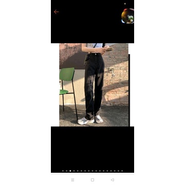 quần jean xuông đen 245k