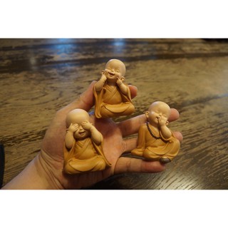 Chú tiểu tam không mini nhựa tổng hợp cao 7cm