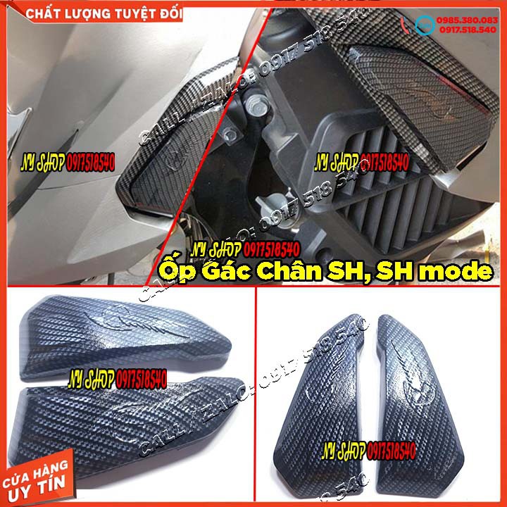 Ốp Gác Chân Nhỏ SH 2012 - SH 2020 / SH Mode 2013 - 2019 Sơn Carbon Bền Đẹp ( giá 1 cặp)