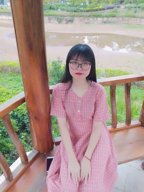 [ ORDER ] Đầm caro ulzzang dáng suông / đầm vintage dài có size lớn bigsize | BigBuy360 - bigbuy360.vn