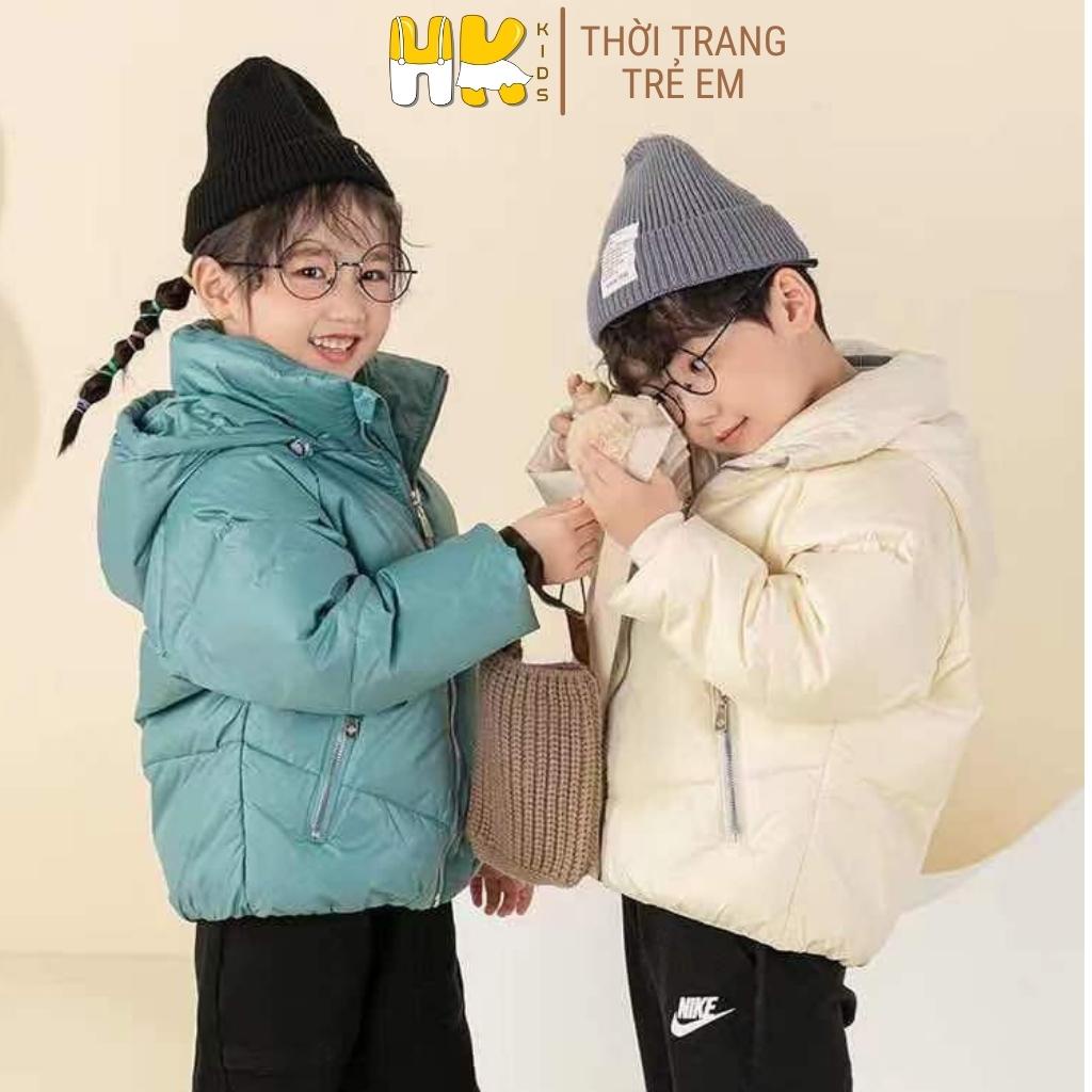 Áo phao cho bé HK KIDS, chất liệu lông vũ siêu nhẹ cho bé trai và gái từ 4 đến 10 tuổi (mã 78302)