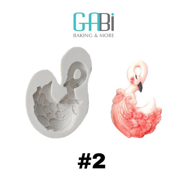 Khuôn fondant thiên nga (2 mẫu)