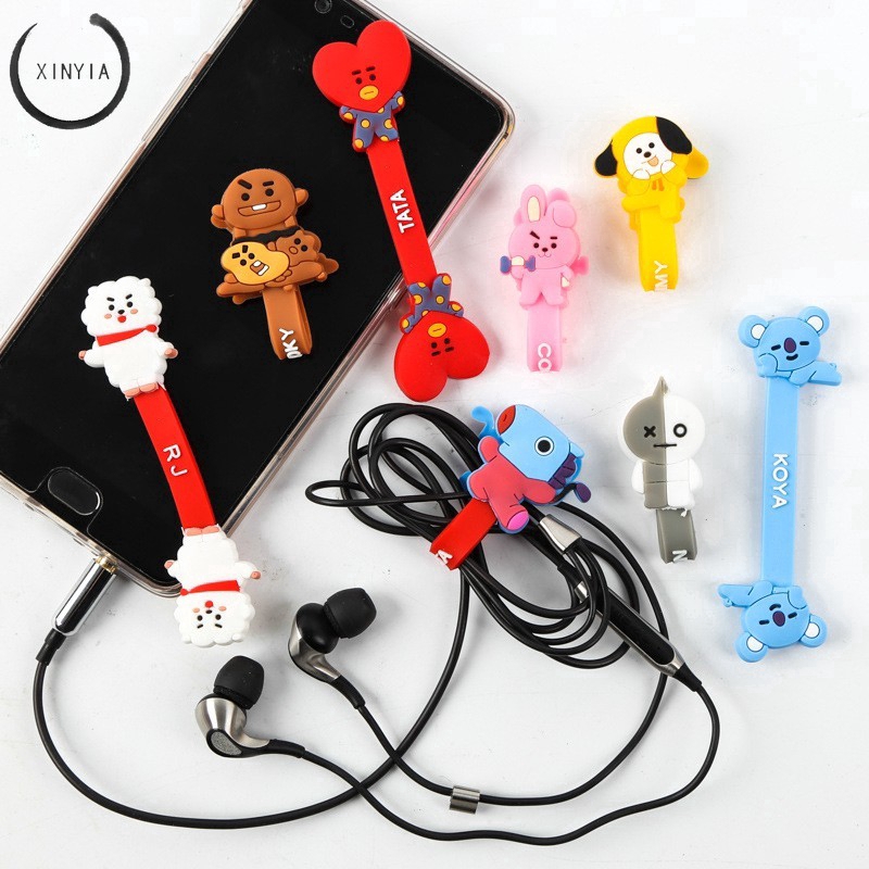 Tai nghe có dây kẹp dễ thương cho fan BTS