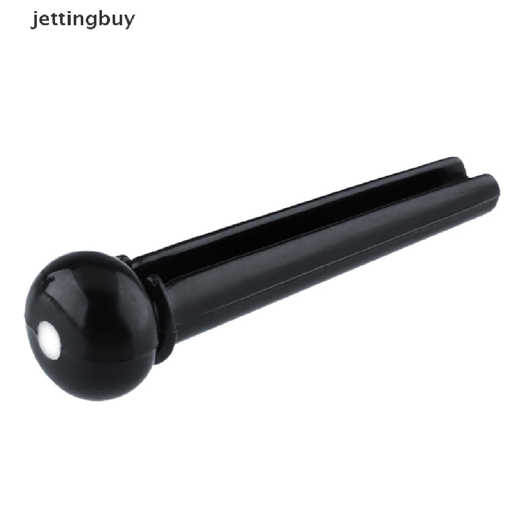 Set 6 chốt ngựa đàn JETTING bằng gỗ mun kèm vỏ đục lỗ thay thế cho đàn guitar acoustic