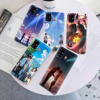 Ốp Điện Thoại Trong Suốt Hình Anime Your Name Cho OPPO A7 A12S A33 A15 A15S A12E A5 F11 A72 A92 A9 A12 A5S A52 A3S Pro Tr137